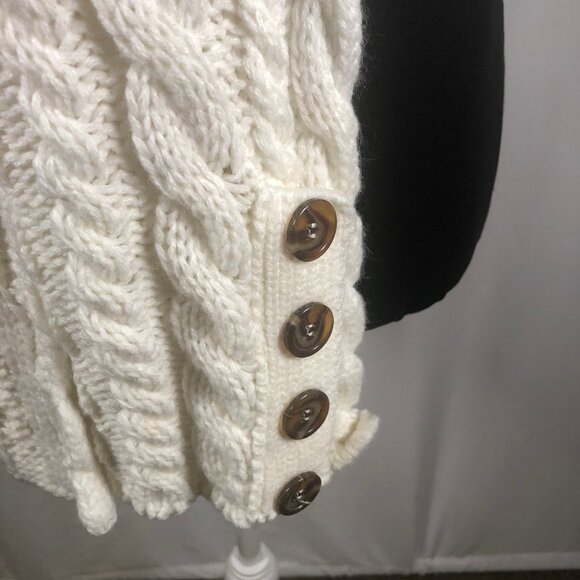 Aimee Lynn Ivory Button-Hem Knit Scarf — One Size — RN 95304 - Picture 9 of 16